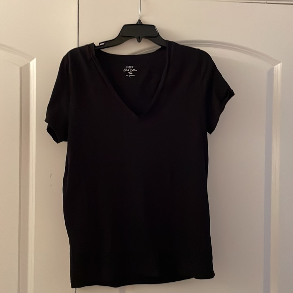 J.Crew Factory Vintage Slub V Neck T-Shirt - Picture 9 of 11